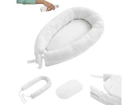 Nido Reductor Con base impermeable totalmente desenfundable para bebé nacido tejido punto 100 hipoal cool · dreams my koala white