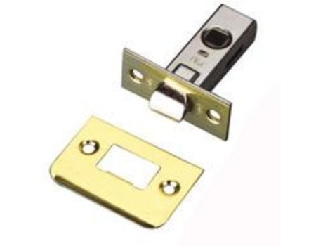 Picaporte embutir 6 45 mm latonado caja 20