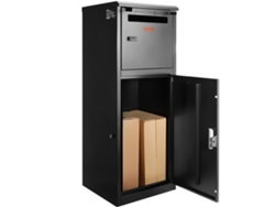 Caja de entrega de paquetes de acero galvanizado con cerradura codificada 16,2 x 15,8 x 44 pulgadas VEVOR