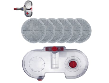 Tanque de agua de fregona eléctrica para aspiradora Dyson V7 V8 V10 V11 con 6 paños de fregona cabezal de limpieza trapos de tanque de agua rociado...