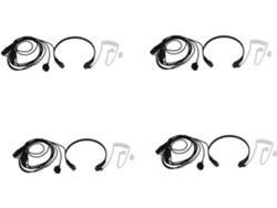Auriculares Con Vibración 4x Para Radio Bidireccional Uv-5r Uv-82 Uv-b6-888s