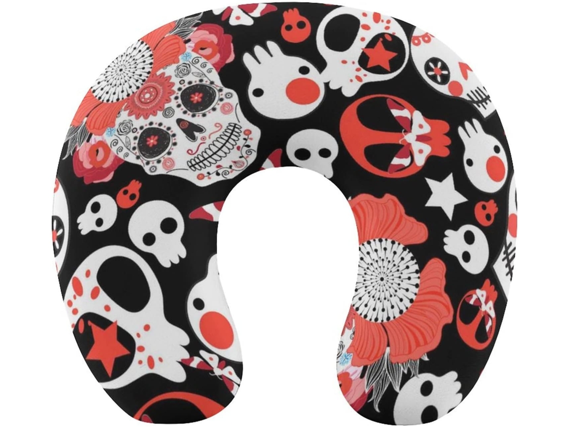 Almohada Viaje Soporte Barbilla, Espuma Viscoelástica Viscoelástica Fácil Relajación Cómodos