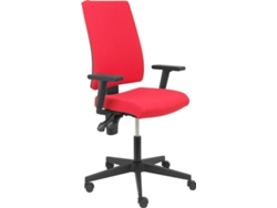 Silla de Escritorio Operativa PIQUERAS Y CRESPO Lezuza Rojo (Brazos regulables - Tejido)