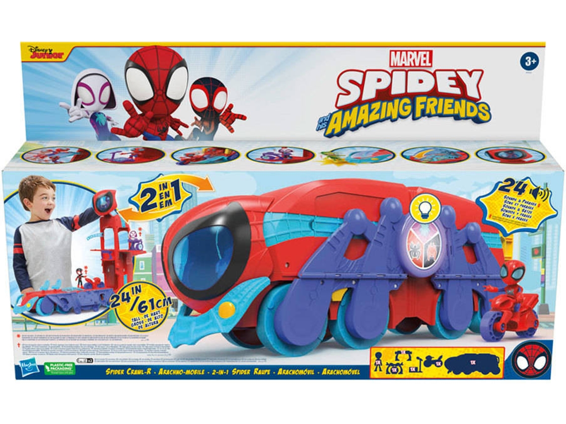 Figura de Acción MARVEL Spidey Aracnocuartel Movil (39,4 x 66 x 15,1 cm)