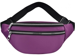 Riñonera deportiva de tela Oxford - Riñonera resistente - Morada