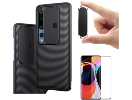 Carcasa, Protector y Soporte Xiaomi mi 10 Pro Nillkin Camshield Negro