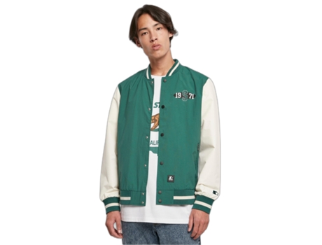 Abrigo para Hombre STARTER (M - Nylon - Verde)