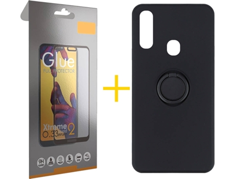 Carcasa + Protector de Pantalla para Samsung Galaxy A20e SKYHE Negro