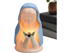 Lámpara De Noche De La Virgen María - Lámpara Cálida Y Relajante - Iluminación Decorativa Religiosa