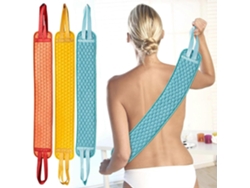 Rebe-3pcs Cepillo De Espalda 75cm, Cepillo Exfoliante Corporal Con Mango, Escrubador Para Baño Y Masaje, Eliminación De Piel Muerta 3 Piezas
