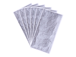 Baok - Juego de 6 pegatinas autoadhesivas de pared con estampado retro mate 3D de piedra para la decoración del baño.