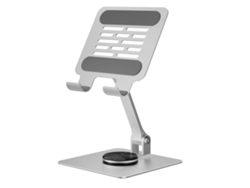 Soporte Plegable Para Tableta De Acero Carbono Con Rotación De 360° Y Función De Refrigeración
