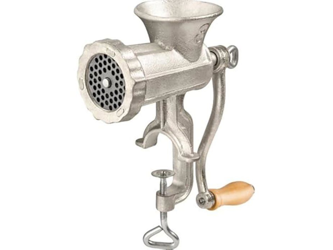 Picadora De Carne Lamart Aero Mecanismo De Apriete Manivela En Madera Montaje Fácil