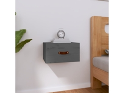 Mesita de Noche de Pared 40X29,5X22 Cm Gris