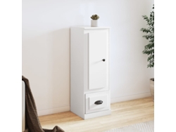 Aparador Alto Madera Contrachapada Blanco 36x35,5x103,5 Cm