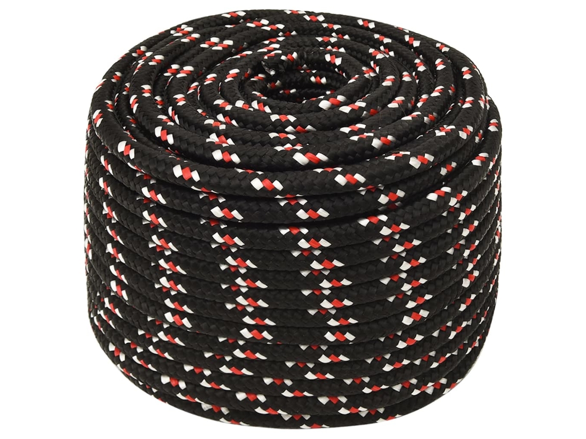 Cuerda para barcos de 14 mm y 25 m, polipropileno negro HARLANV1