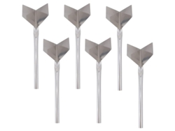 Herramienta De Esquina Para Pladur Concreto Con Mango Acero Inoxidable 24x7.5cm Para Acabado Exterior