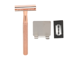 Cabo de lâmina de cabelo portátil manual à prova d'água em metal para salões de beleza, cor rosa e ouro (2026).