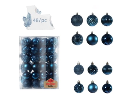 48PCS Adornos de bolas de Navidad Decoración de árbol de Navidad