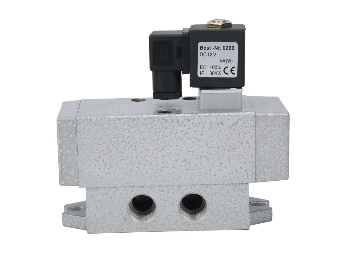 Válvula Solenoide Eléctrica De 4 Vías Y 2 Posiciones Q24dh-10dc12v Con Control Único, G3/8 Pulg.