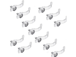 2026 100 piezas de soportes de montaje para tiras LED 3528/5050 Clips de montaje