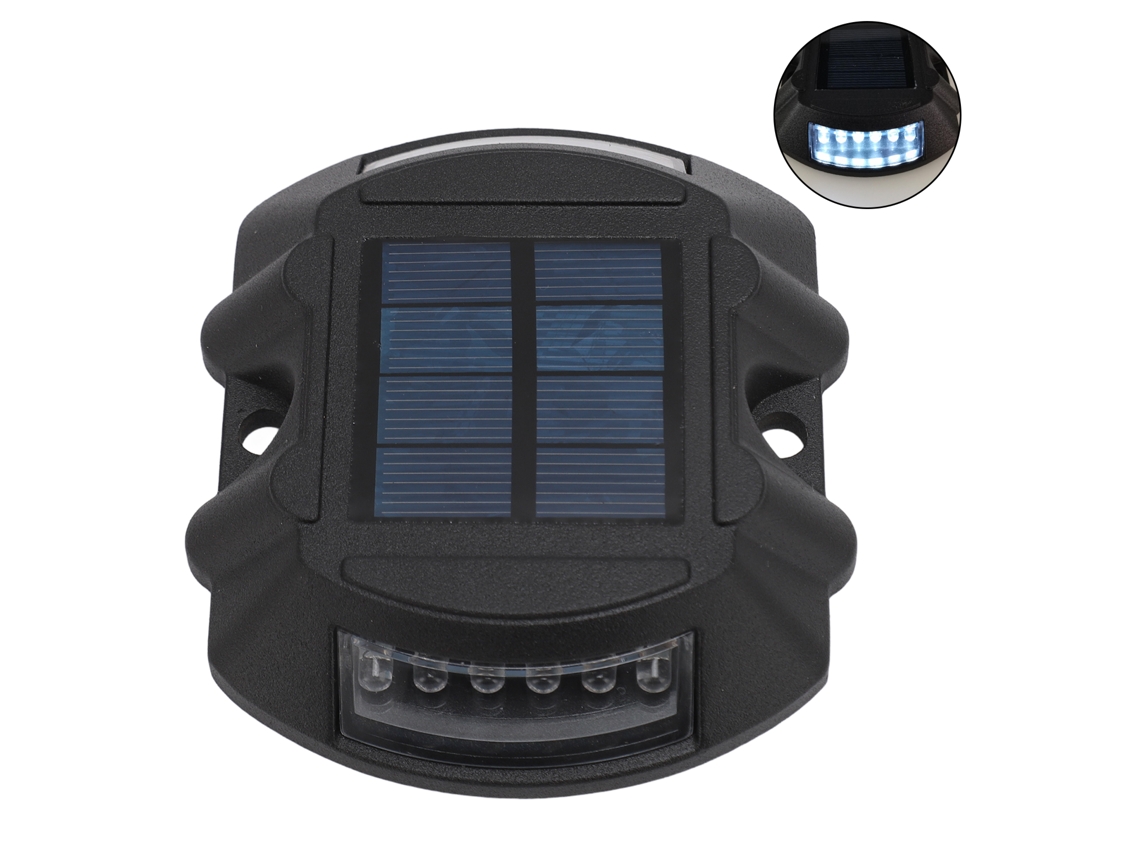 Yncm2026-luz Solar Led Dock Impermeable Para Jardín Y Camino, Suministro Solar Inteligente, 6v 1.8w, Negro Y Blanco