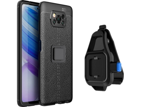 Funda Xiaomi Poco X3 Pro Rugged Leather con Soporte de Cintura Negro