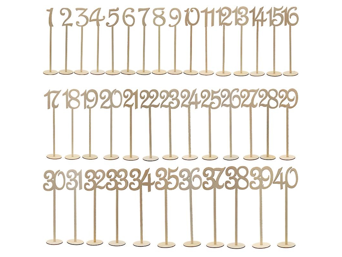 40 Números De Mesa.