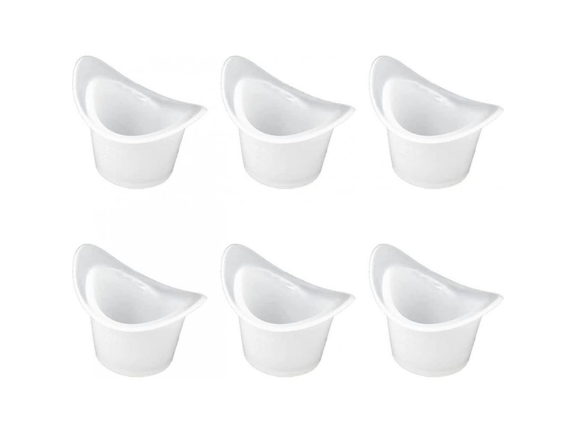 6 Vasos De Silicona Reutilizables Para Lavado De Ojos - Vaso Para Baño Ocular Para Limpiar Y Refrescar Ojos Cansados
