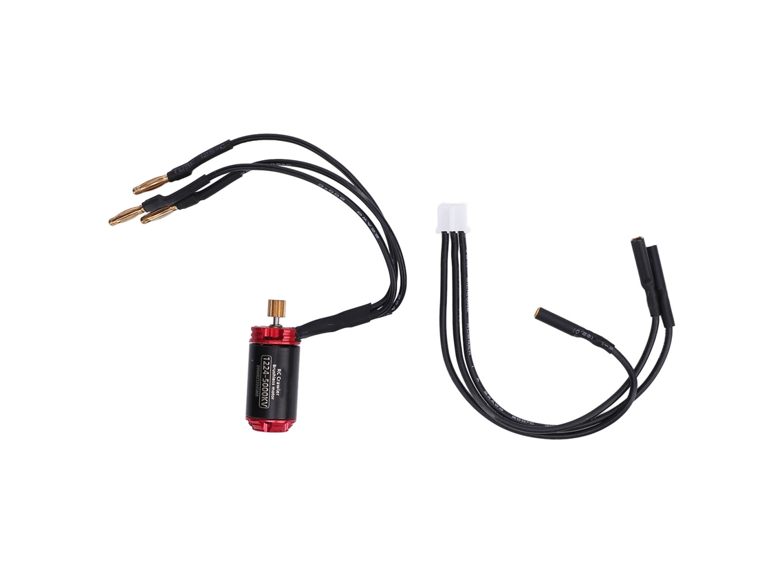 Motor Sin Escobillas 1224 2s 5000kv Con Cable Adaptador Para Coche Rc Axial Scx24 1/24