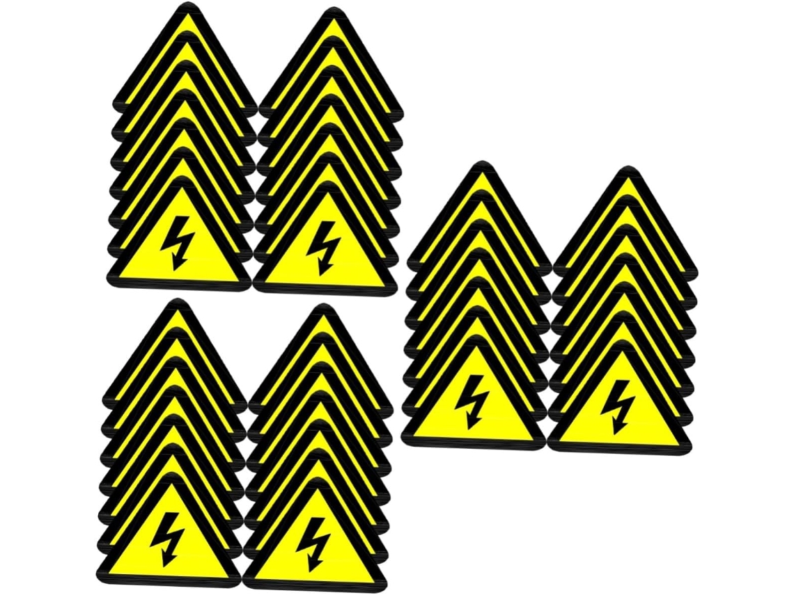 75 Pegatinas De Advertencia De Alto Voltaje Para Paneles Eléctricos.