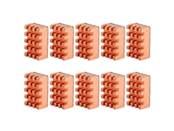 10pcs Disipador De Cobre P15x5x10 Con Cinta Térmica Para Cpu Refrigerador Radiador De Enfriamiento