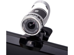 Webcam GOEIK web-50mp-S (Cámera HD - 360 Grados y Clip de Soporte - USB 2.0 - Negro - Plateado)