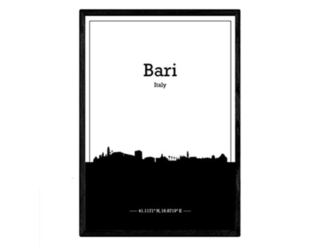 Poster NACNIC Mapa de Bari Italia (A3)
