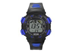 Reloj Electrónico Digital Infantil Con Correa De Pvc Azul, A La Moda Para Niños.