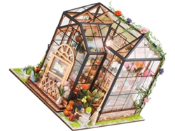 Kit de rompecabezas en miniatura de casa de flores 3D (para armar)