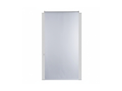 Relaxdays Estor Opaco Enrollable Sin Taladrar, Tela-aluminio, Ancho Tejido 96 Cm, 100 X 160 Cm, Blanco