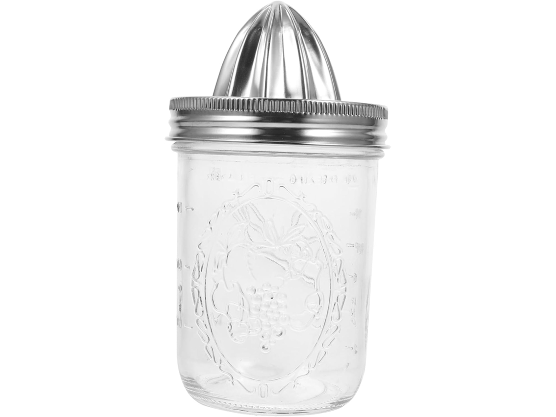 Exprimidor manual de frutas y cítricos de acero inoxidable para cocina, fácil de limpiar y usar. Vayotoy