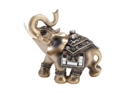 Estatua Decorativa De Elefante En Resina Sintética Para Sala De Estar Grande (16,5 X 8 X 16 Cm)