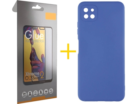 Carcasa + Protector de Pantalla para Oppo A73 5G SKYHE Azul