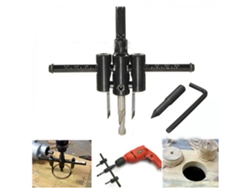 Kit De Sierra Circular Ajustable Para Carpintería De 30-120 Mm Con Brocas De Centrado Y Llave Allen.