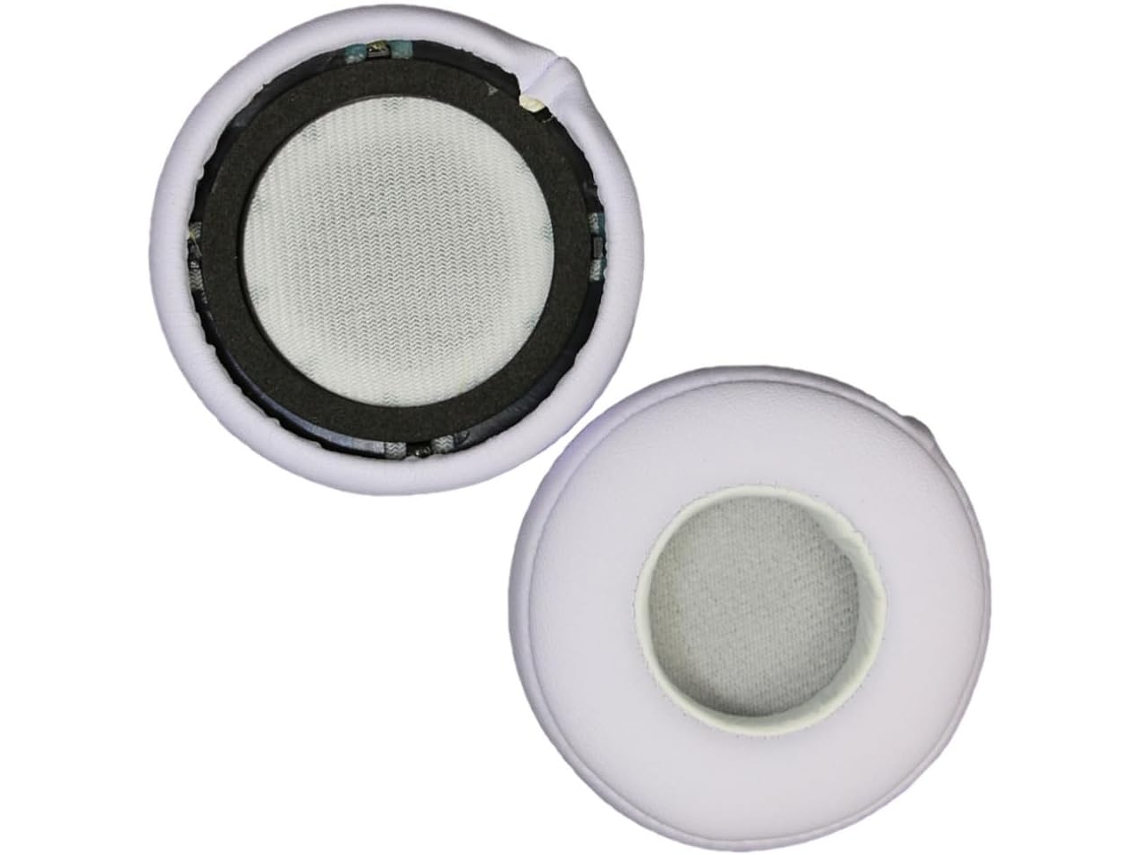 Almohadillas De Repuesto Para Auriculares Mixr, De Piel Proteínica Blanca Suave.