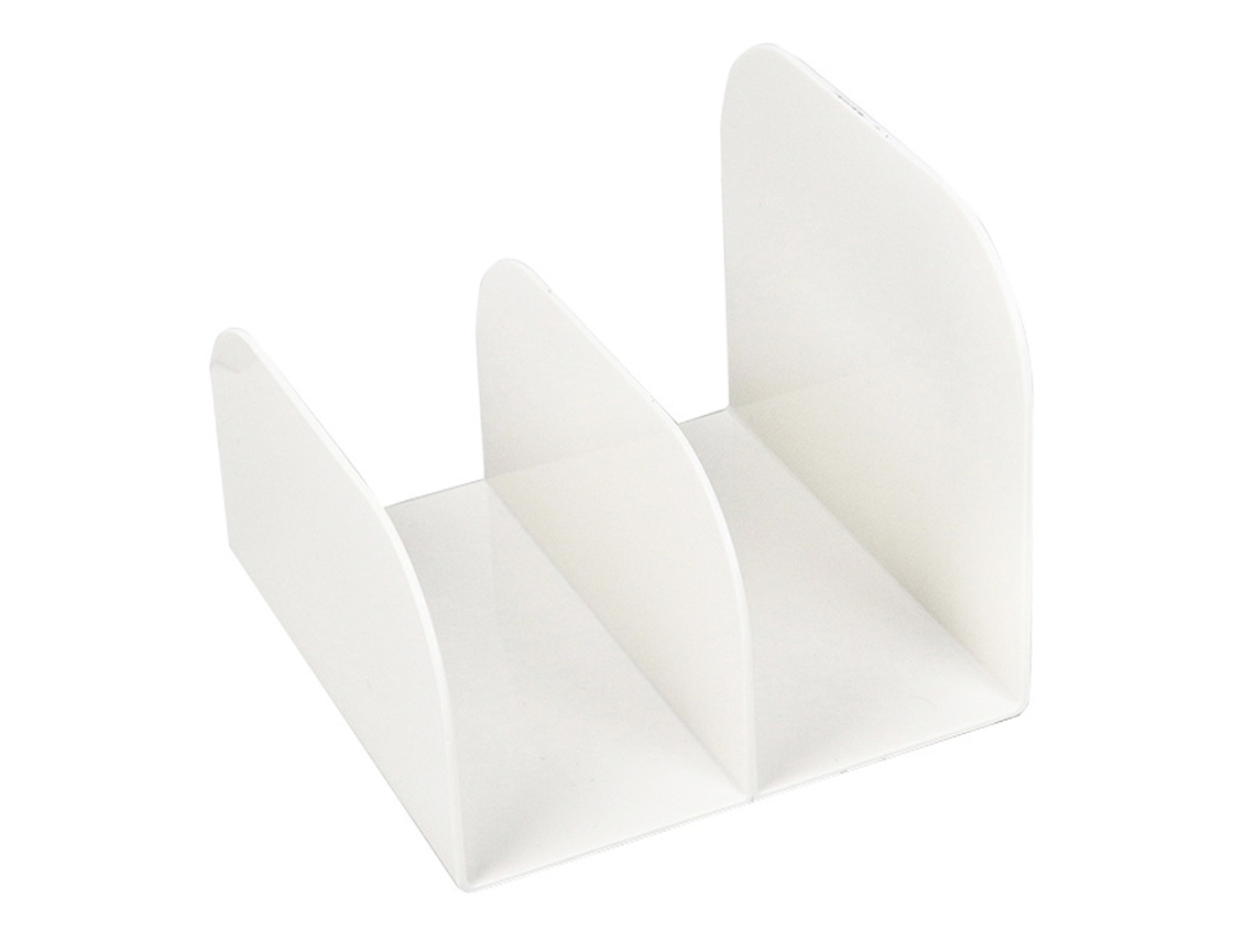 Sujetalibros De Mesa De Plástico Práctico, Organizador, Estante Blanco Para Libros Y Documentos.