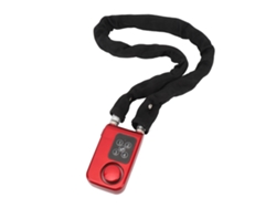 Fechadura De Corrente Antifurto Com Alarme Eletrônico Senha Resistente A Cisalhos Moto Bicicleta Ip44