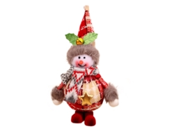 Adorno navideño pequeño colgante de espuma de franela, 17 x 11 cm