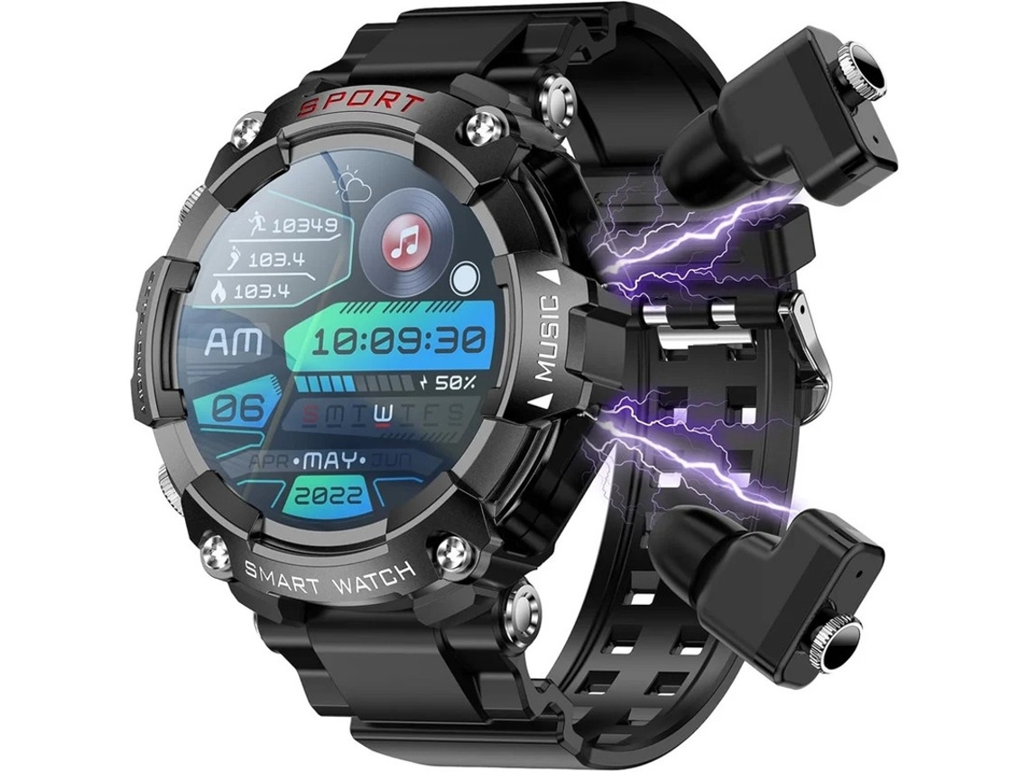 Reloj inteligente con auriculares, pantalla HD de 1,52 pulgadas, relojes para hombres, responden/realizan llamadas para Android iOS, rastreador de actividad física Yizhood