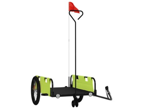 Remolque Para Bicicletas VIDAXL Verde Hierro