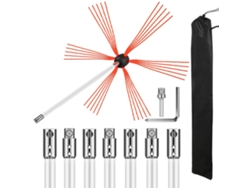 Desatascador Eléctrico 30 M X 3/8" Con 8 Cuchillas, Pedal Neumático Y Avance Automático