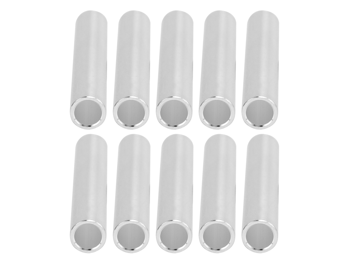 10 Tubos Rectangulares Planos De Aluminio De 8x6 Mm Y 50 Mm De Longitud (6100-0608-0050)