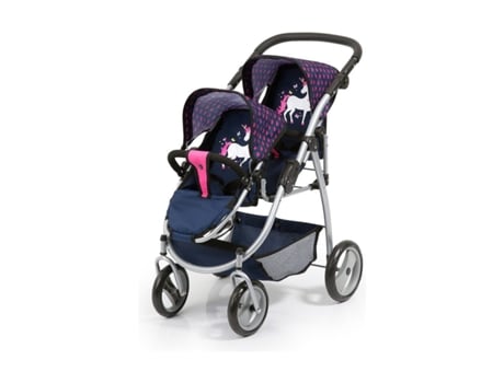 Accesorios REIG Carrito para Muñecas Azul Marino Gemelar (Edad Mínima Recomendada: 3 años)